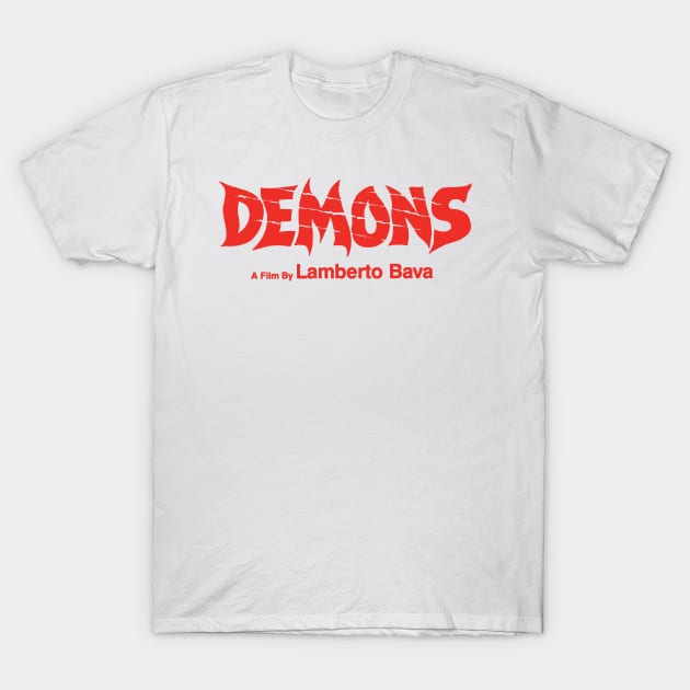 Demons (red) T-Shirt by The Video Basement